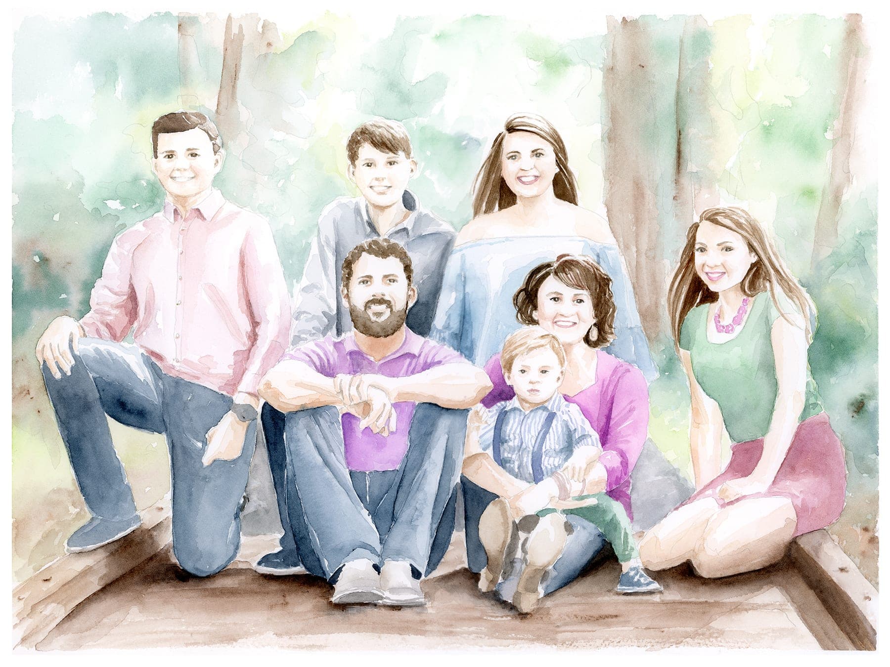 Commission Family Painting Custom Family Portrait Custom Painting ...