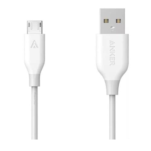 ANKER POWERLINE+MICRO USB 10FT WHITE – Game Hub