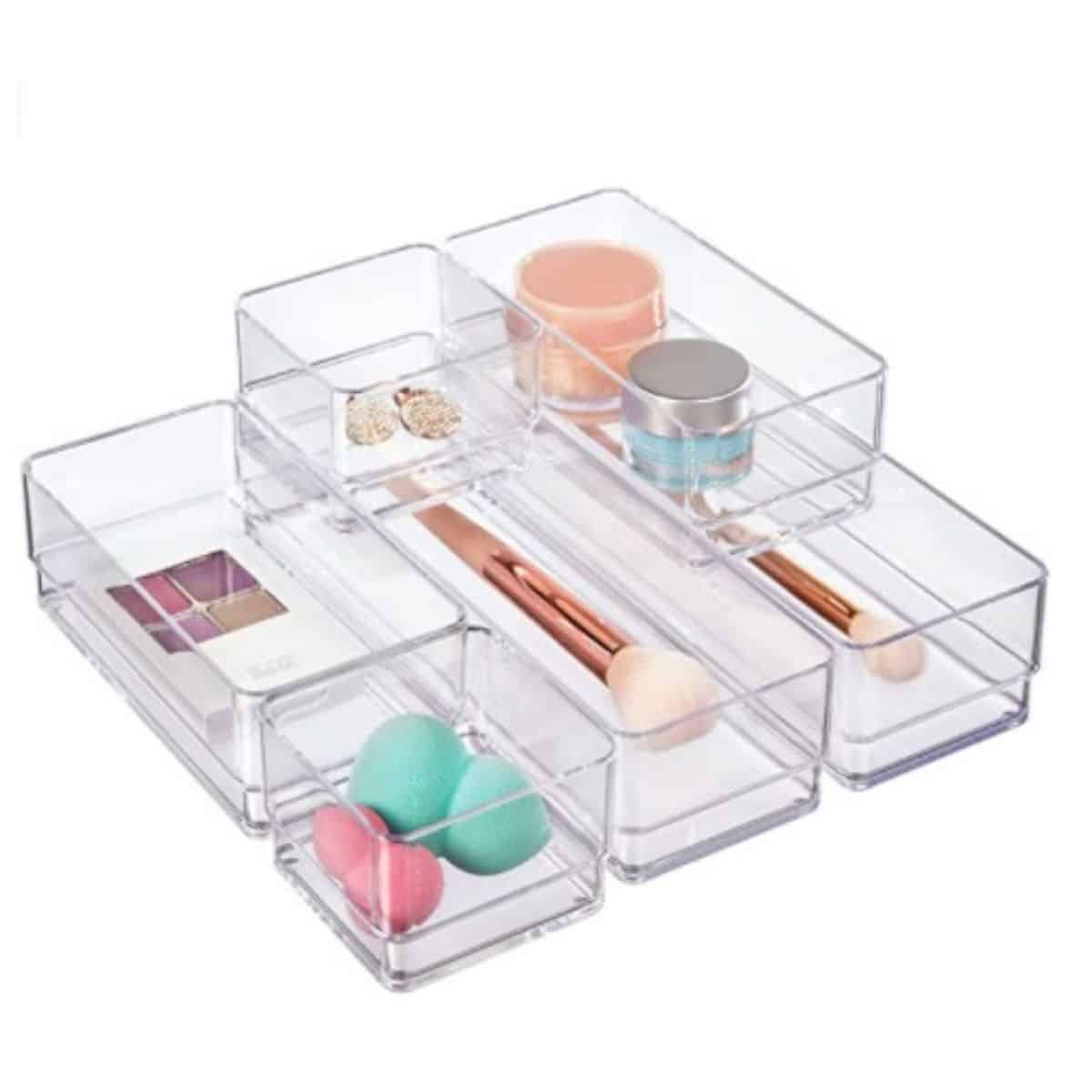 STORi Clear Plastic Vanity and Desk Drawer Organizers – Hea…