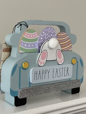NEW Rae Dunn “HAPPY EASTER” Wood Stand Up Sign | eBay