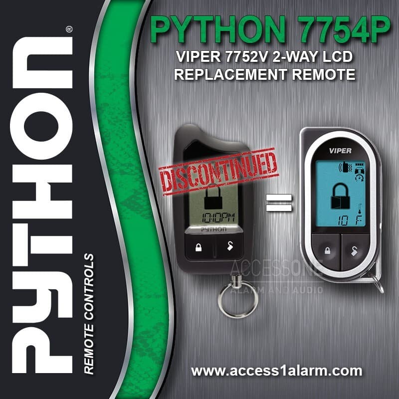 DISCONTINUED Python 7754P 2-Way LCD Replacement Remote Control NEW ...