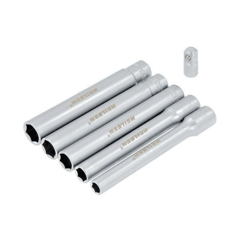 5pc Long Reach Socket Set 8mm 10mm 12mm 13mm 14mm 3/8" Drivel Neilsen ...