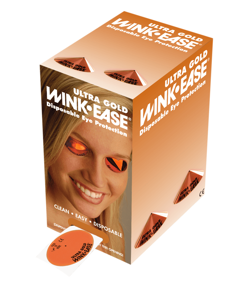 Wink Ease Ultra Gold Disposable UV Eye Protection, Sunbed Goggles ...