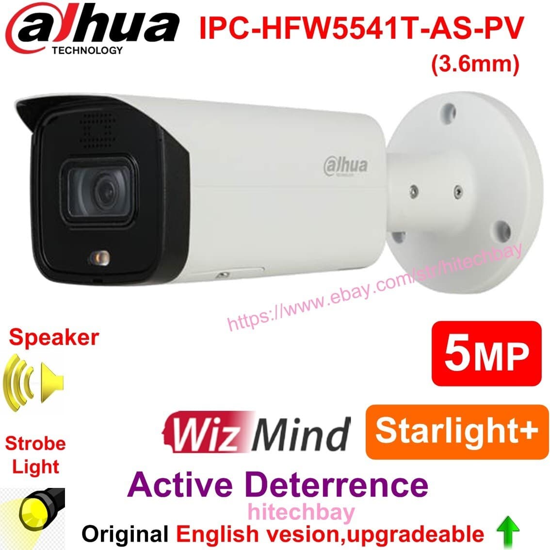 Dahua 4mp Ipc-hfw5442t-ase AI IR 4mm Bullet Camera Face Detection ...
