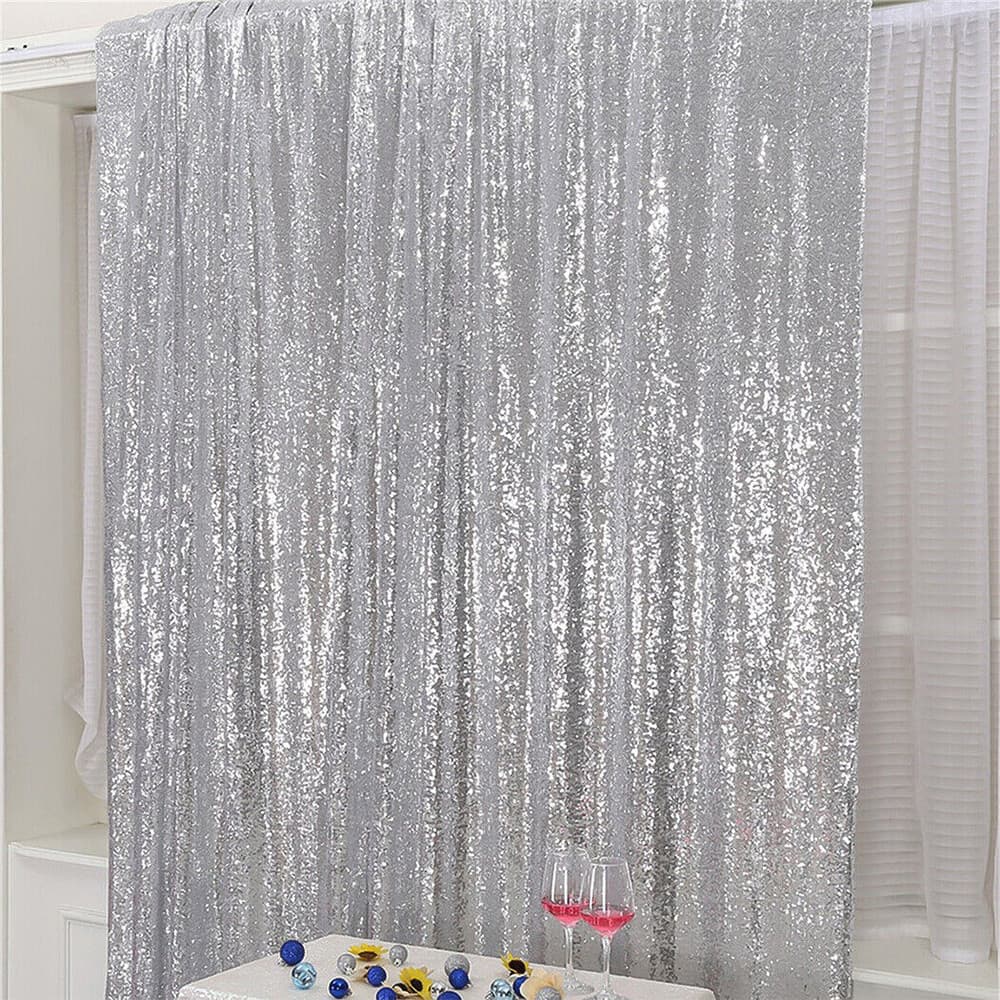 Glitter Sequin Wedding Backdrop Curtain Photo Booth Background Party ...