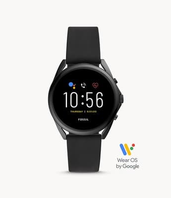 Fossil Gen 5 LTE Smartwatch 45mm Stainless Steel Case - Black ...
