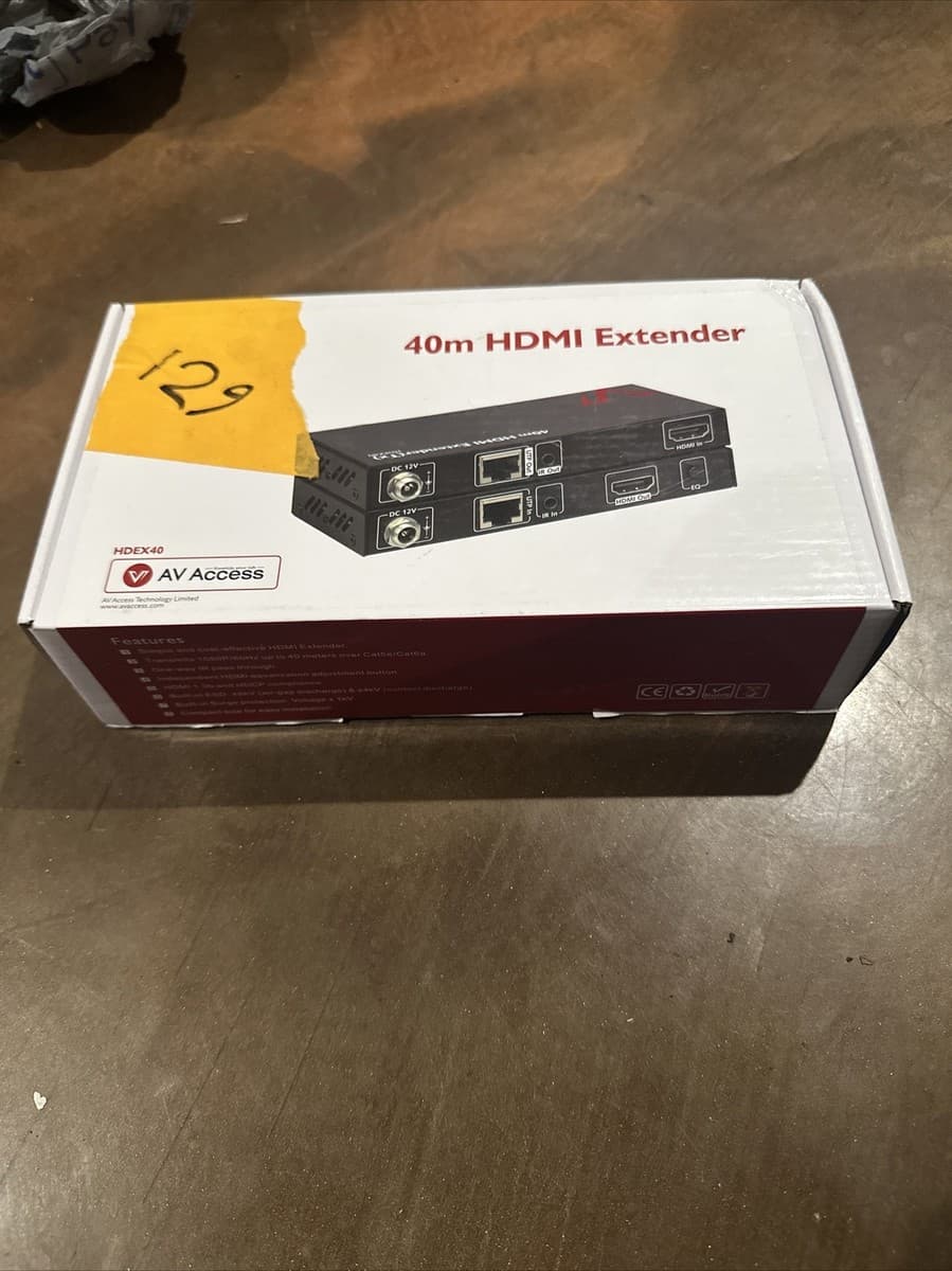 AV Access HDEX40 HDMI Extender over Single UTP(1080P) Cat5e/Cat6a ...