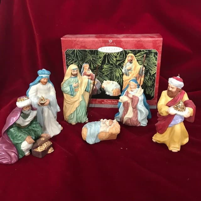 1998 Hallmark Ornament ~ Holy Family Nativity~ 6 Pieces | eBay