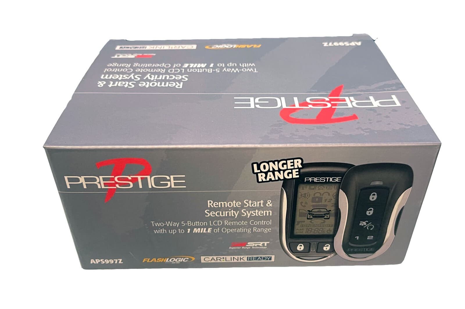 Prestige APS997Z 2-Way LCD Remote Start & Alarm System 1 MILE , Web ...