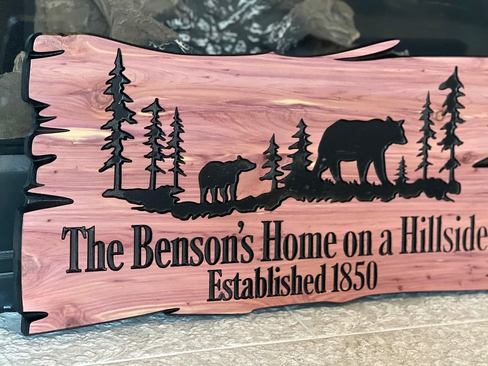 Custom Wood Signs Personalized Engraved Welcome Sign Outdoor Signs Camp ...