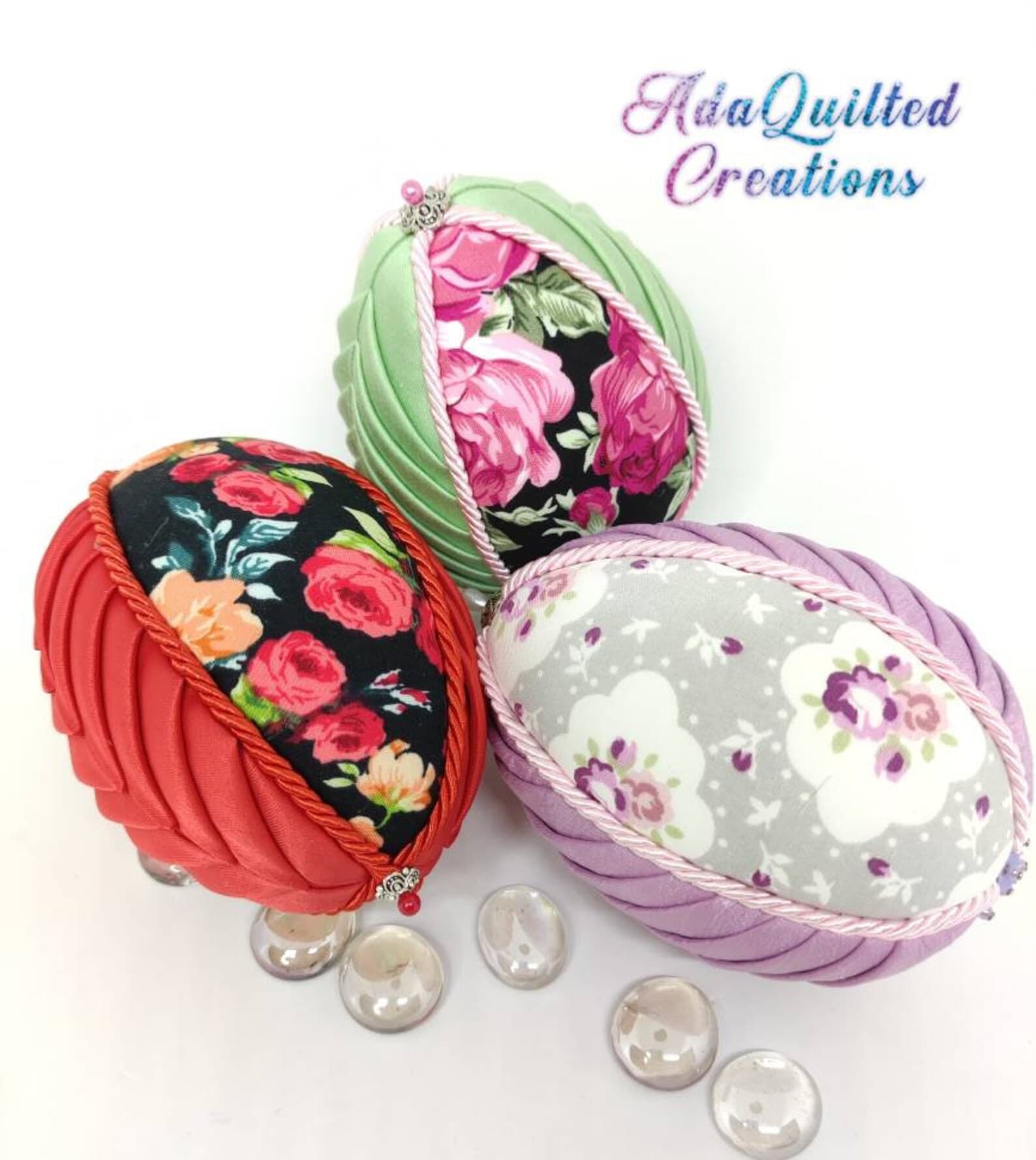 Fabric Easter Eggs Kimekomi and Quilted Easter Egg Egg - Etsy