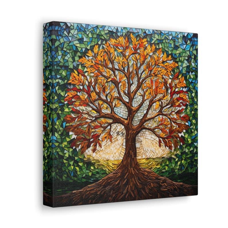 Tree of Life Mandala, Tree of Life Canvas Print, Yggdrasil Painting ...