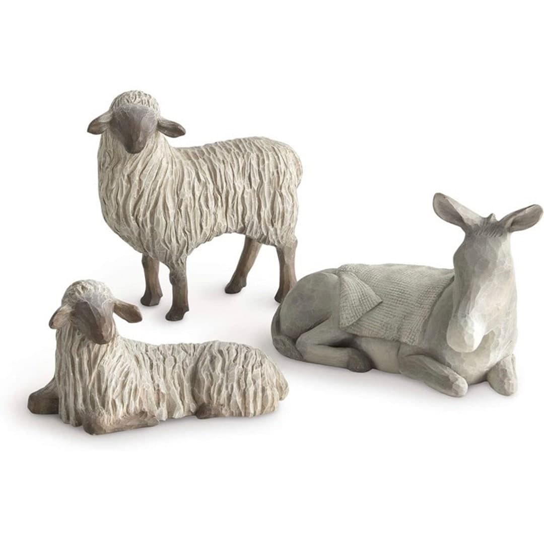 Gentle Animals of the Stable 3 Pc Set Willow Tree by Susan Lordi ...