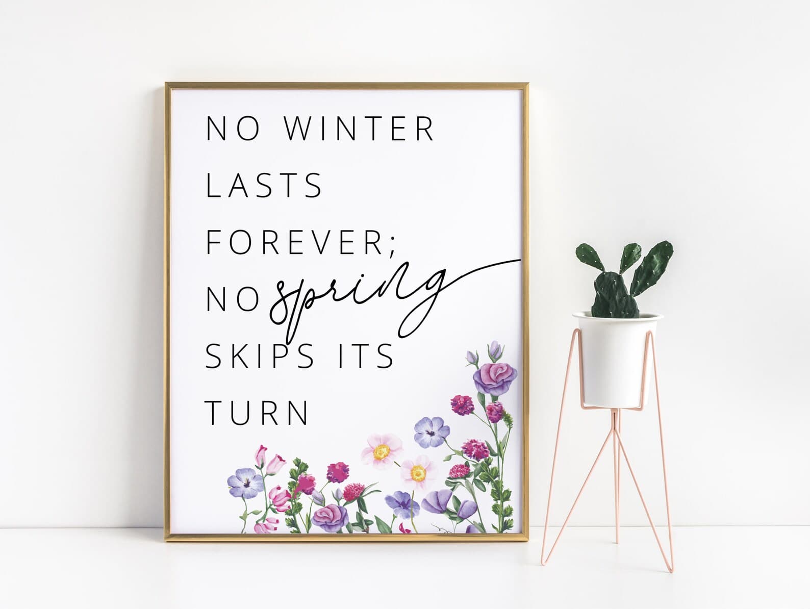 Spring Wall Art Quote Printable Wall Art DIGITAL DOWNLOAD | Etsy