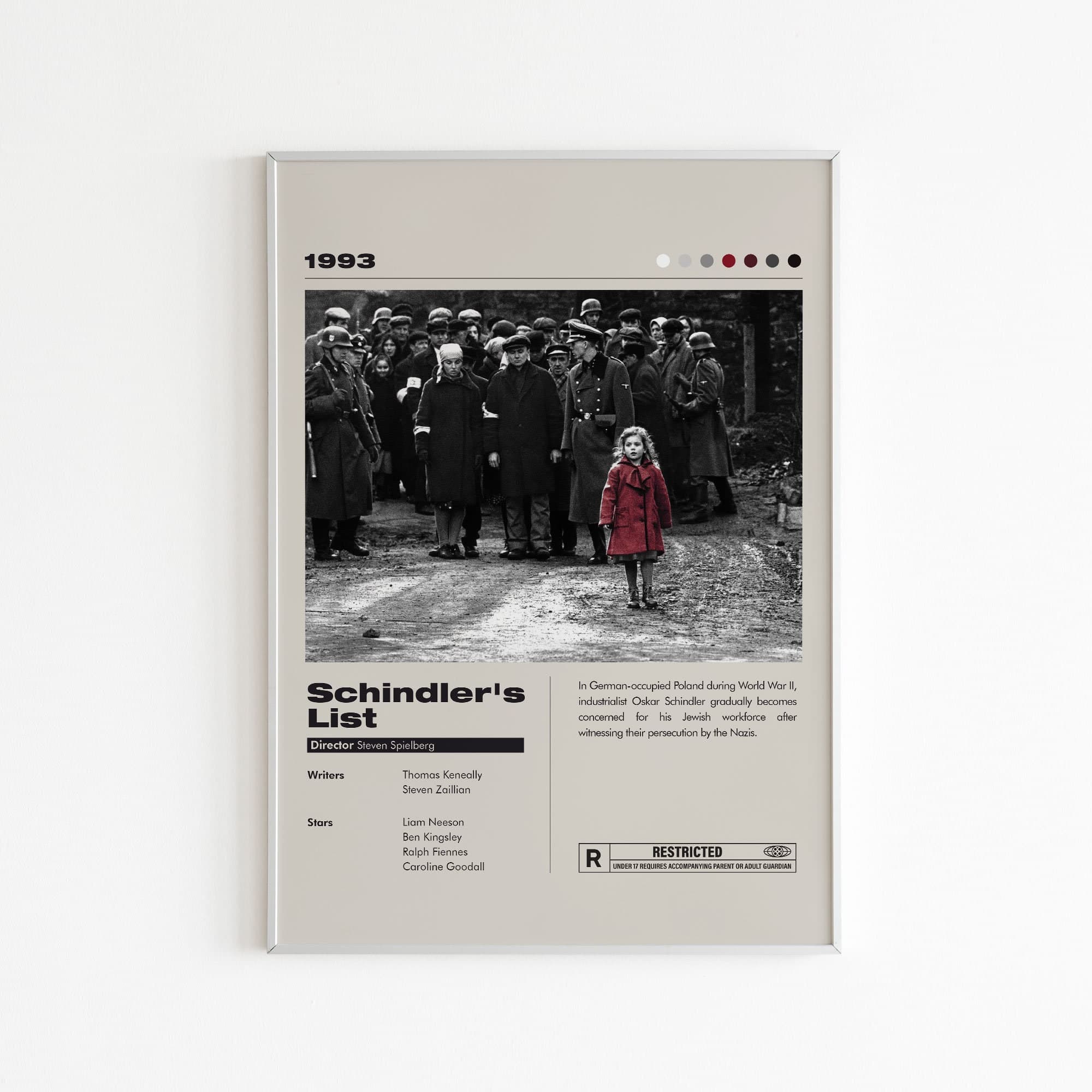 Schindlers List Minimalist Poster