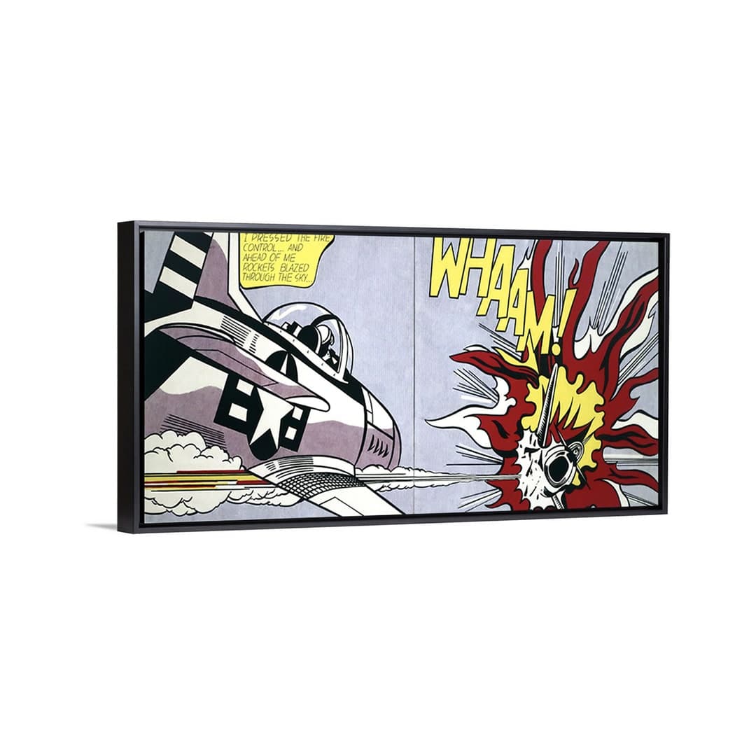 Art Prints on Poster or Framed Canvas Roy Lichtenstein Whaam - Etsy