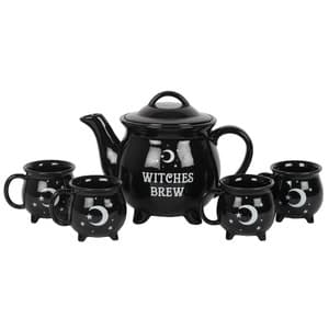 Witches Brew Ceramic Cauldron Tea Set - Etsy