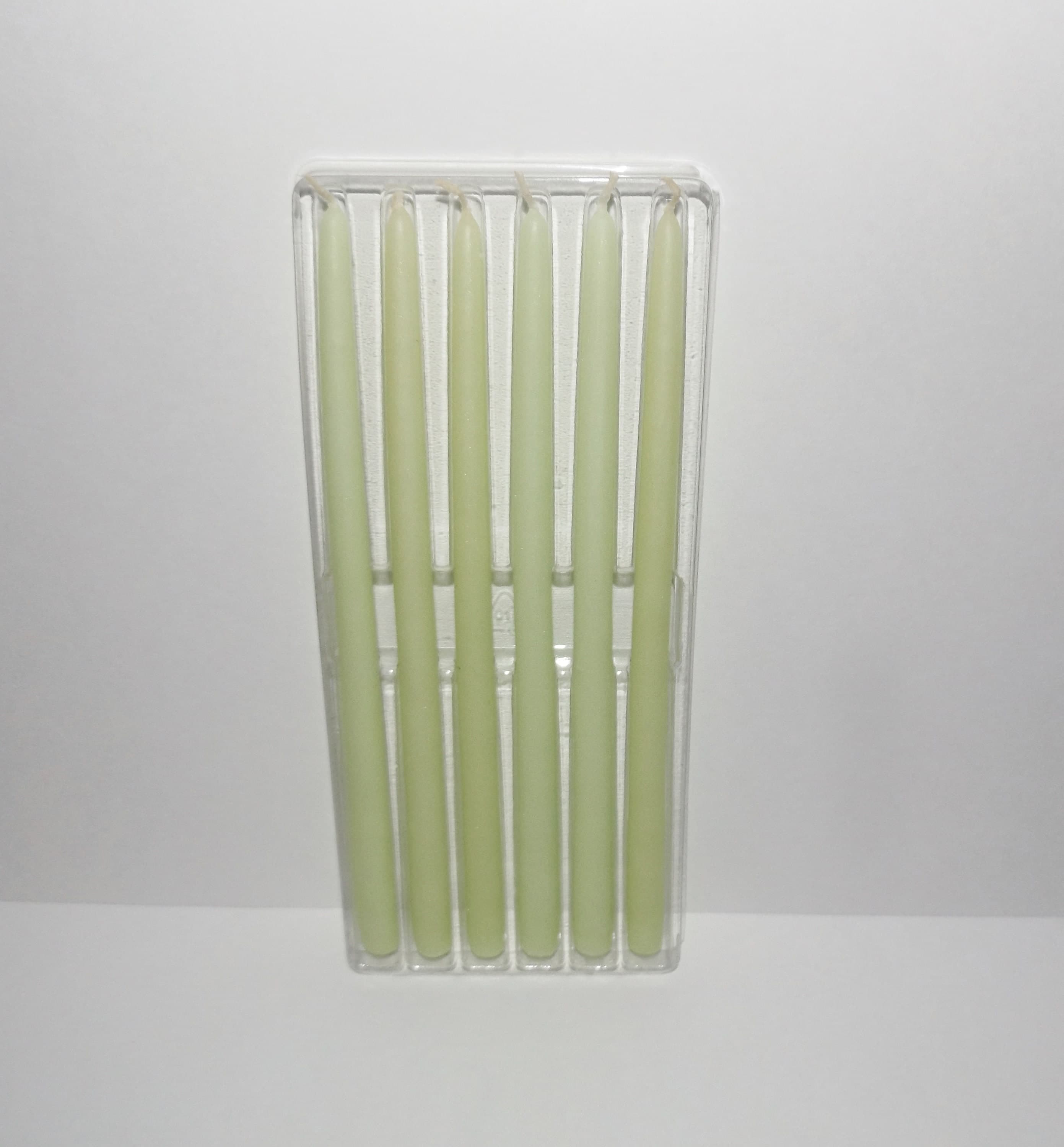 Box of 6 Partylite Light Green 10 Slim Taper Candles D1091 New Other - Etsy