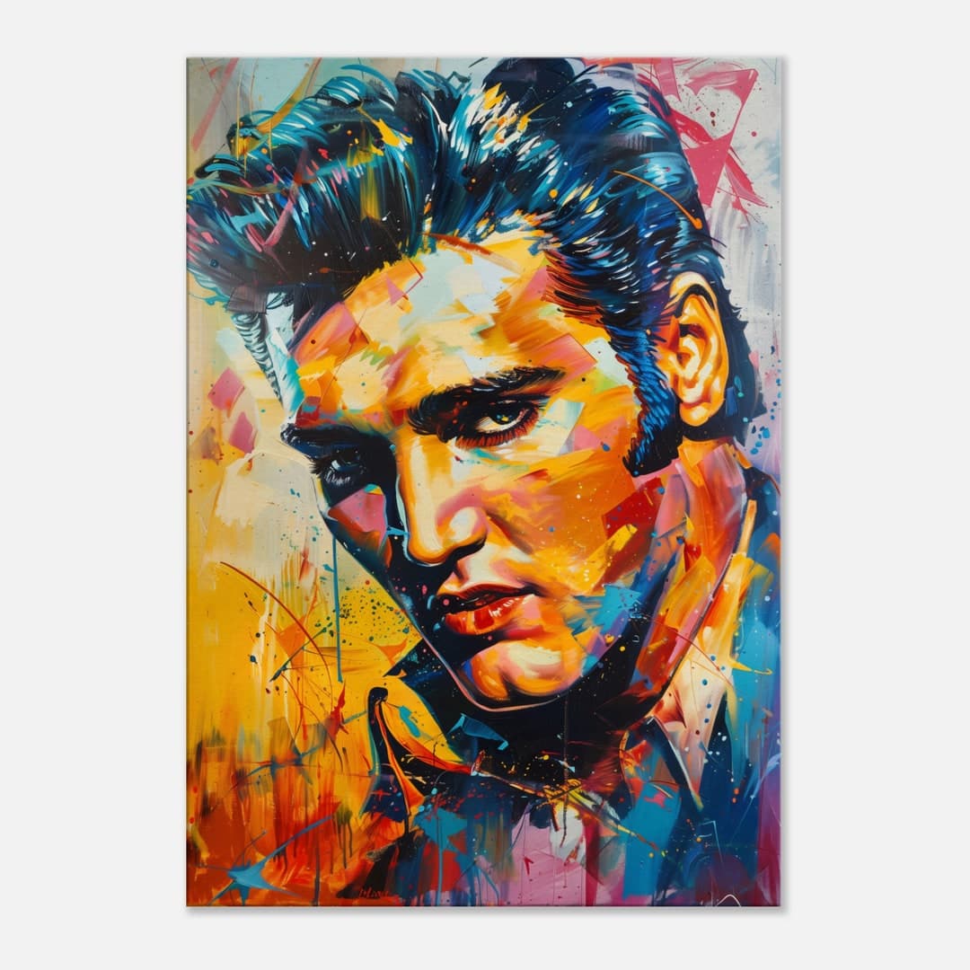 Celebrity Painting on Canvas, Wall Art Elvis Presley, the Kind of Rock ...