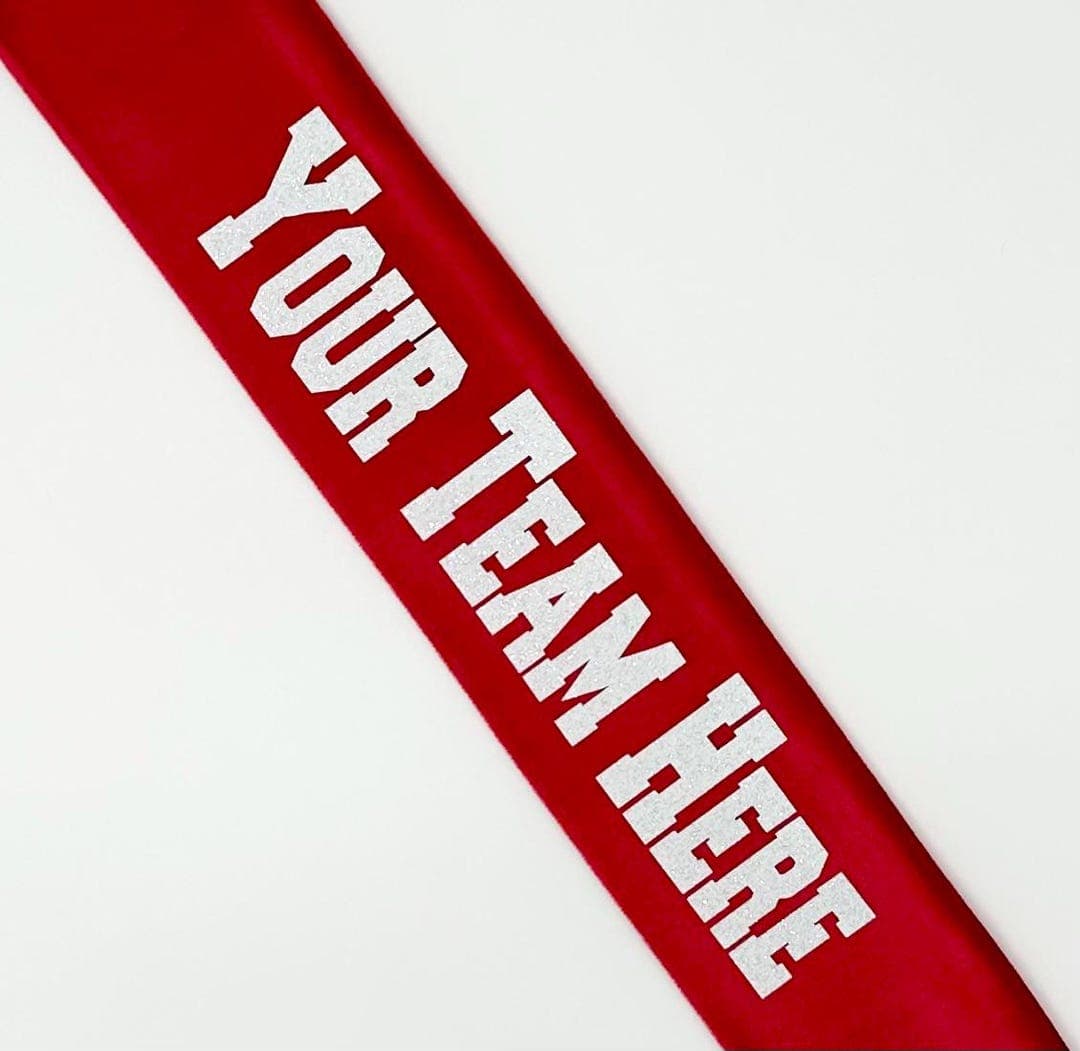 Custom Team Sash, Custom Tailgating Sash, Custom Sash, Personalized ...