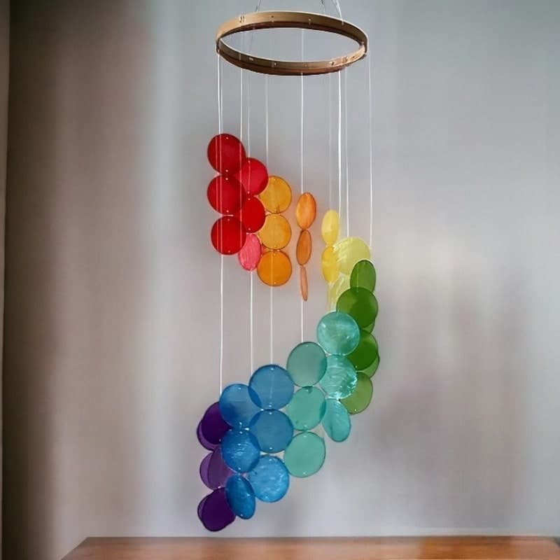 Rainbow Wind Chime - Etsy