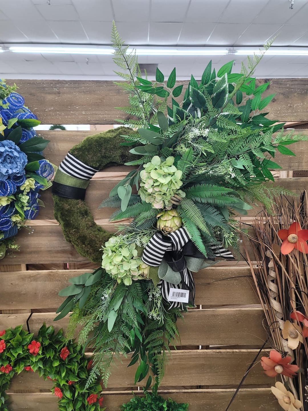 Fern/greenery Wreath on Moss Base - Etsy