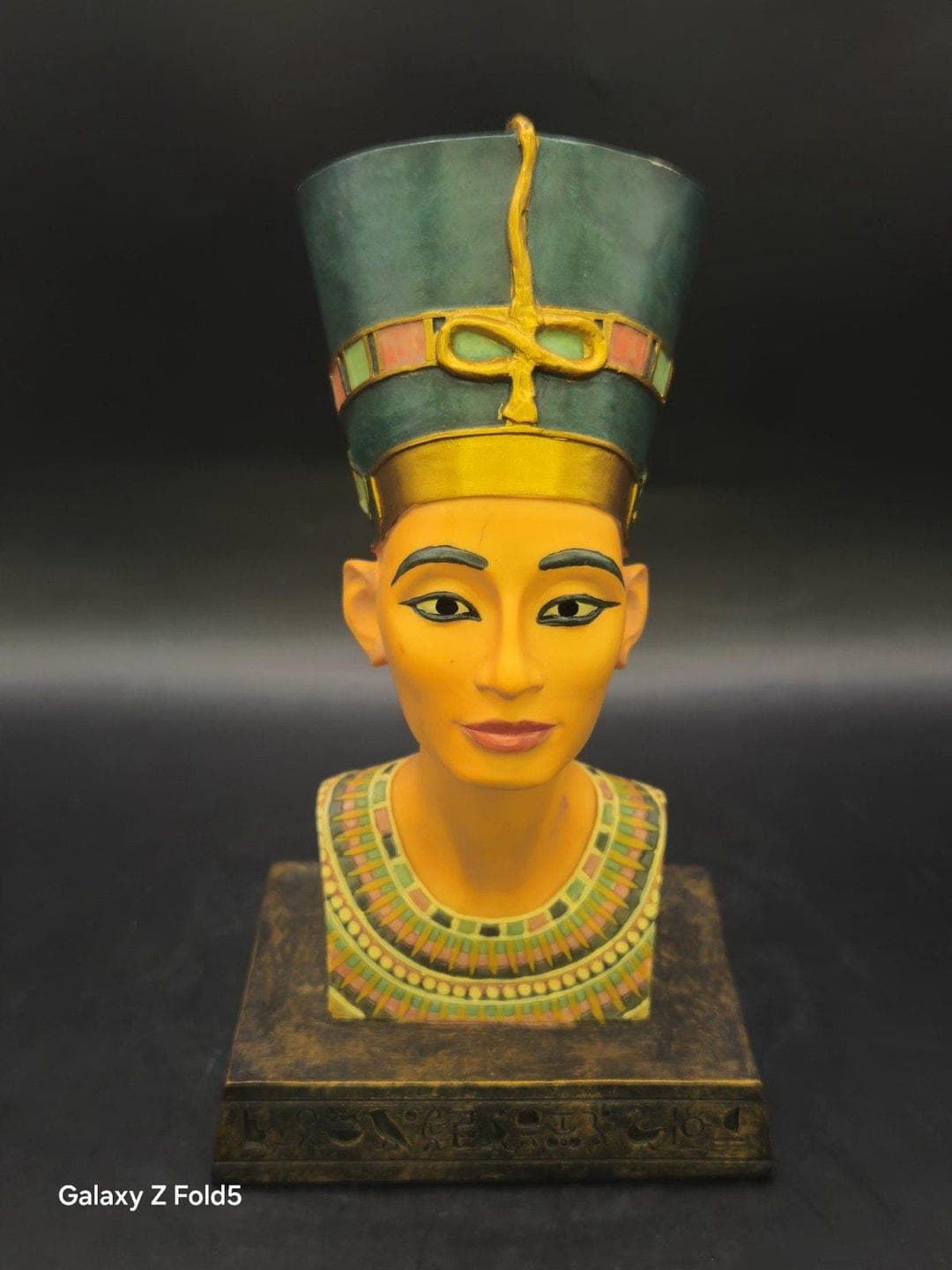 Statue of Egyptian Queen Nefertiti Bust Signed Veronese 16.5cm, Made in ...