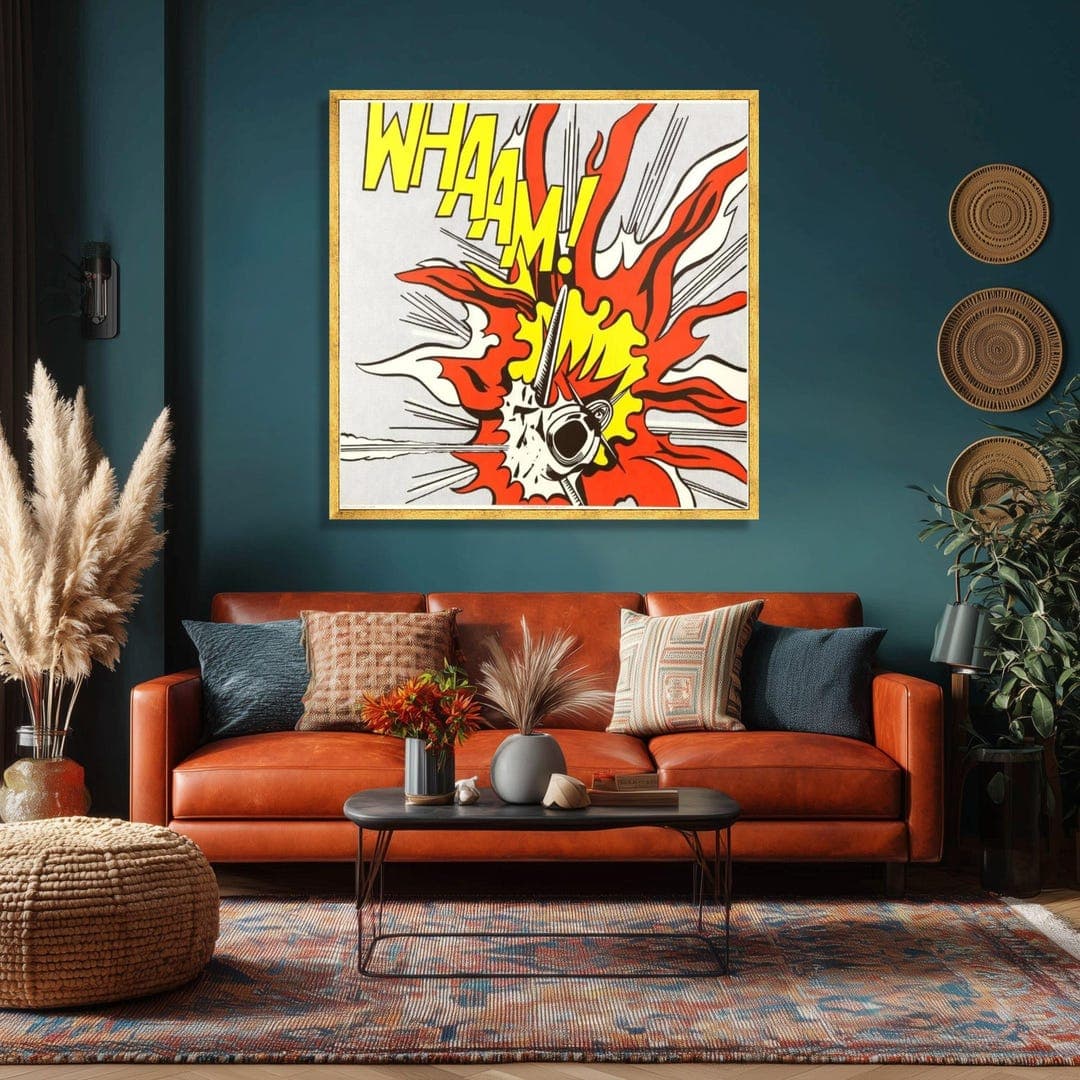 Whaam! Roy Lichtenstein Pop Art Canvas Print, Comic Style Decor - Etsy