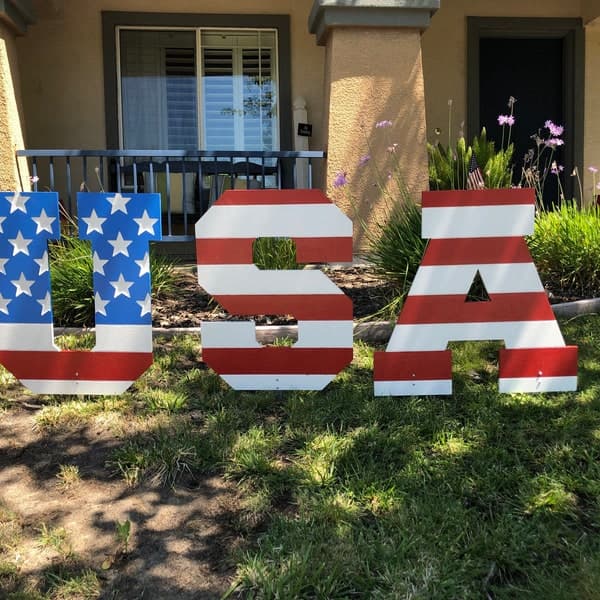Patriotic Outdoor Art - Etsy