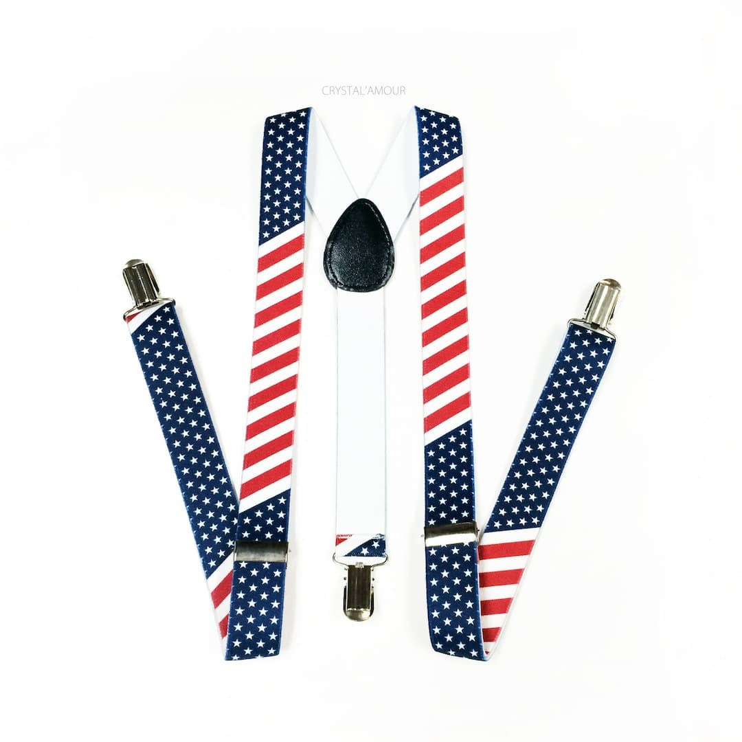 American Flag Suspenders, Mens Suspenders, Stars and Stripes,usa Flag ...