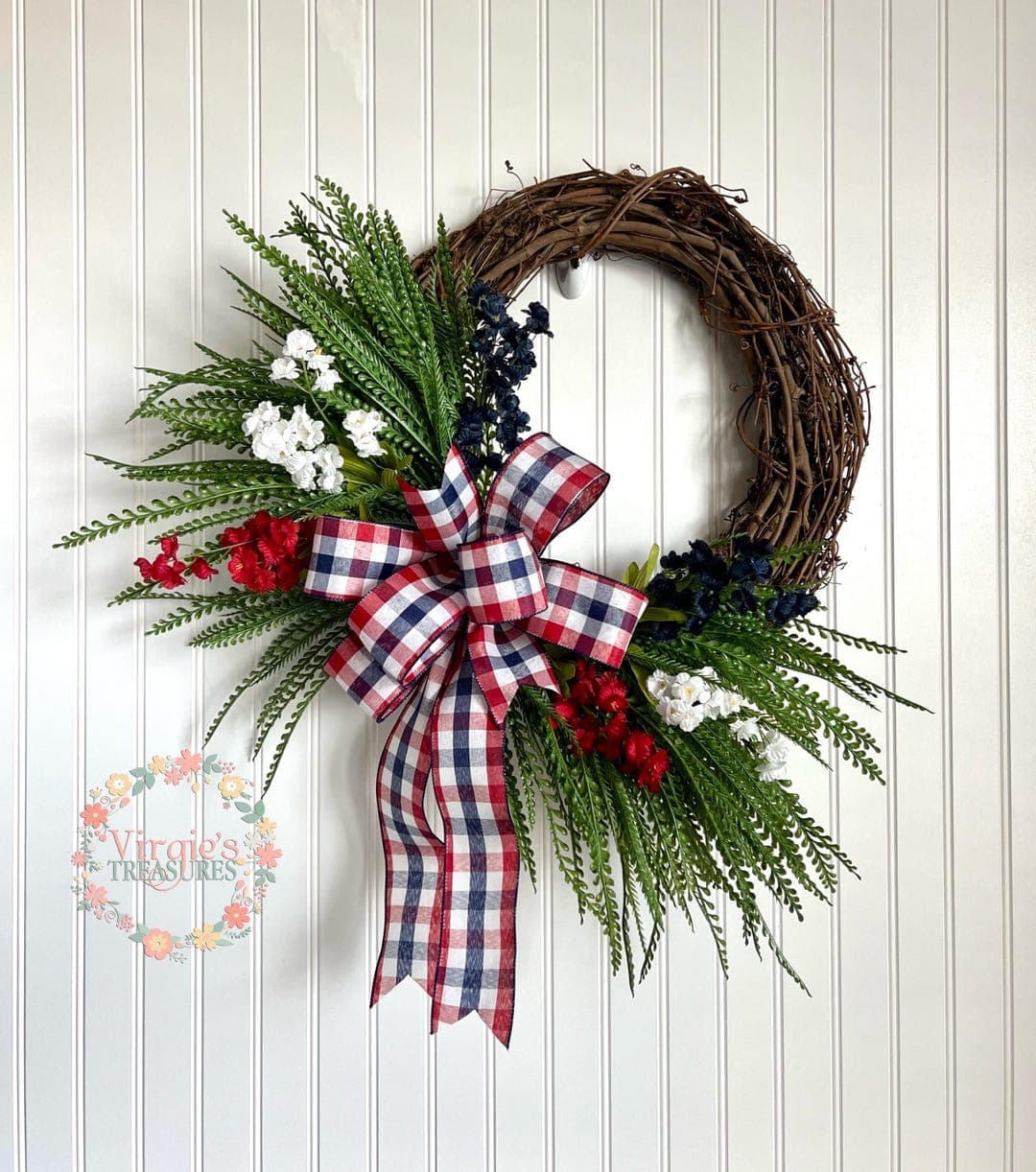 Mixed Greenery Wreath / Summer Wreath / Spring Wreath / Gifts for Mom ...