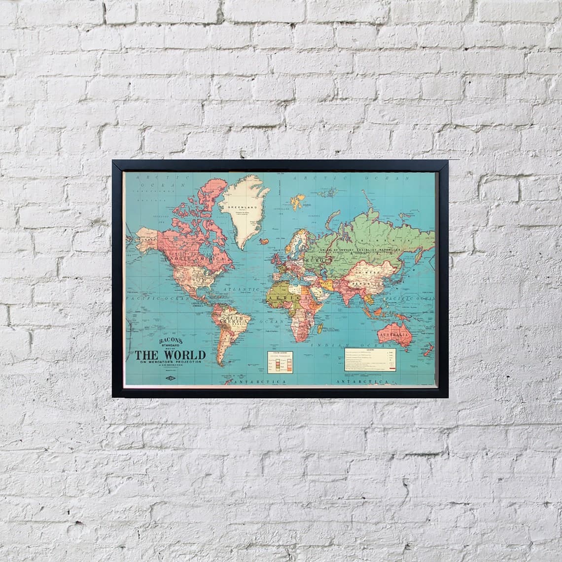 Framed World Map Push Pin Travel Map Wall Art - Etsy