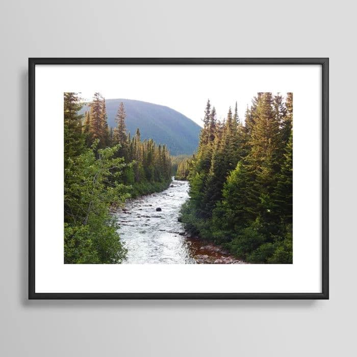 Mountain River Framed Art Print