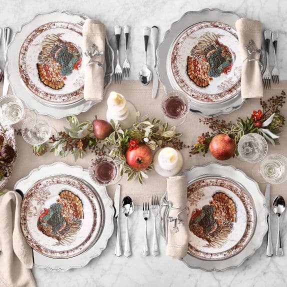 Plymouth Turkey | Williams Sonoma | Thanksgiving dinnerware, Dinnerware ...