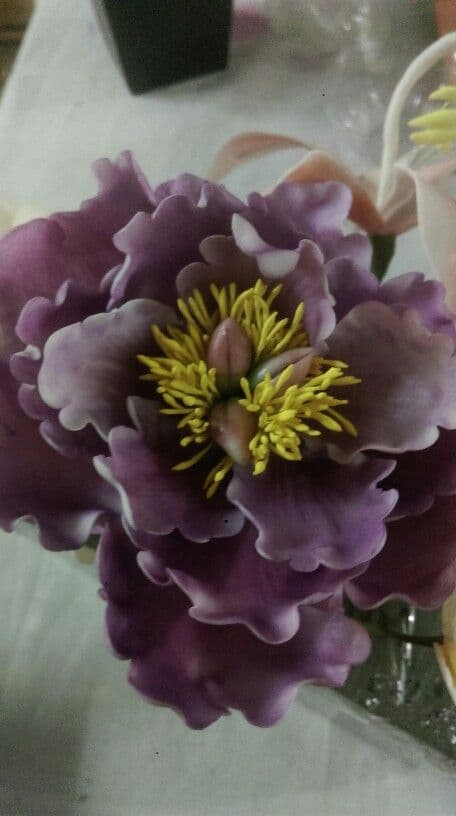 Open peony - edible | Sugar flowers, Flowers, Peonies