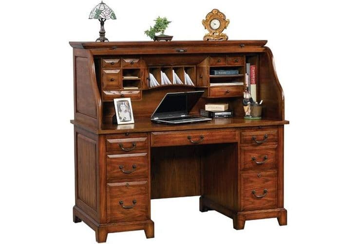 Winners Only Zahara GZ257R Roll Top Desk | Dunk & Bright Furniture ...