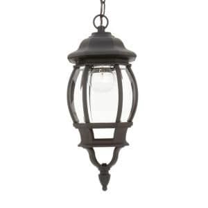 Hampton Bay Black 3-Light Outdoor Hanging Lantern-GNB1791A-BK at The ...