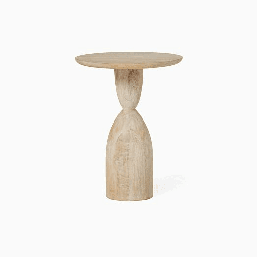 Wood Side & End Tables | West Elm | Pedestal side table, Side table ...