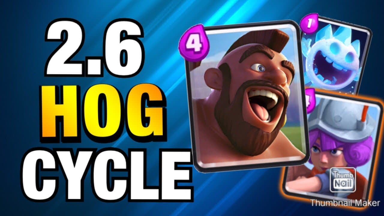 Hog 2.6 HOG CYCLE DECK Pushing 6000+ Trophies Ladder - YouTube