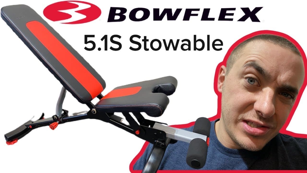 BOWFLEX 5.1S STOWABLE WEIGHT BENCH! Best Foldable Adjustable Workout ...