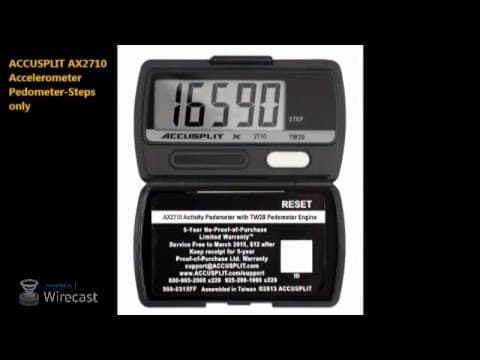 Accelerometer Pedometer - ACCUSPLIT AX2710 - YouTube