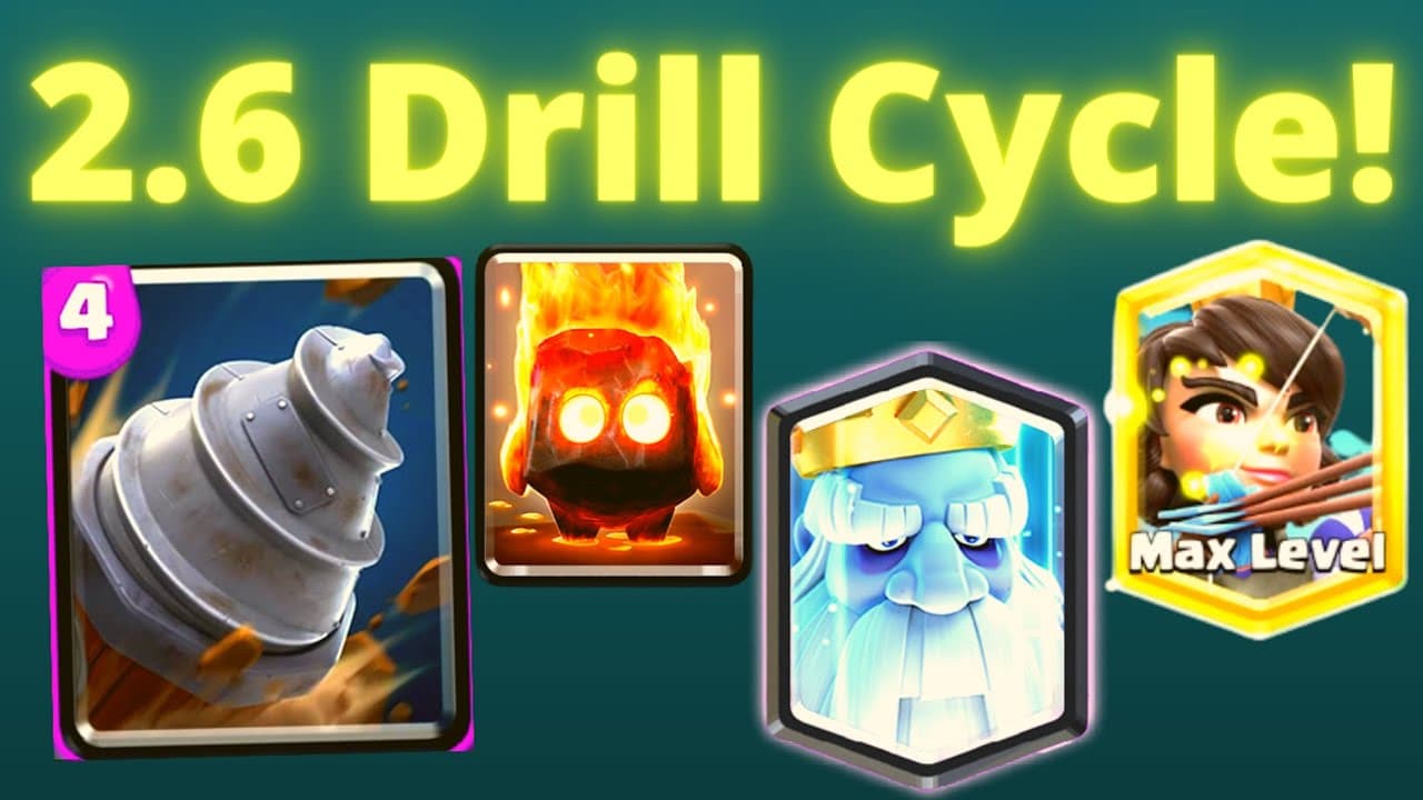 BEST GOBLIN DRILL CYCLE DECK in Clash Royale! - Princess Goblin Drill ...