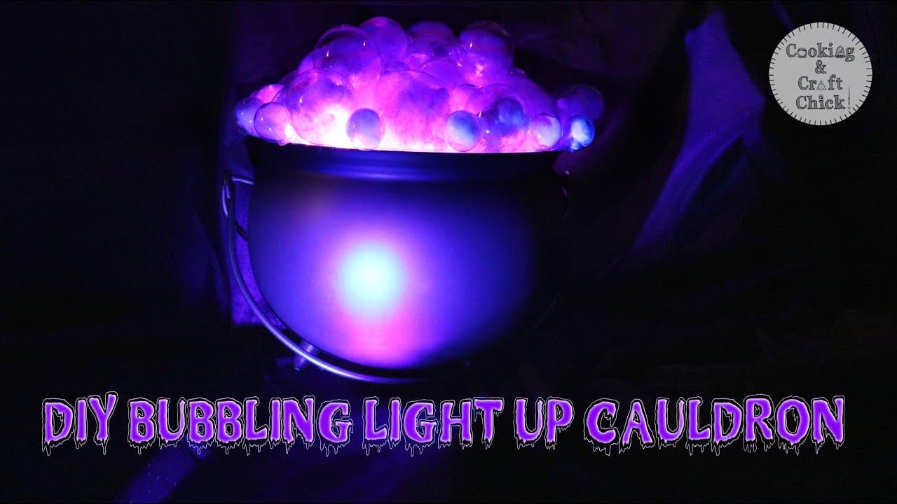 DIY Witches Bubbling Cauldron : Light up Cauldron : Witches Brew : Mess ...