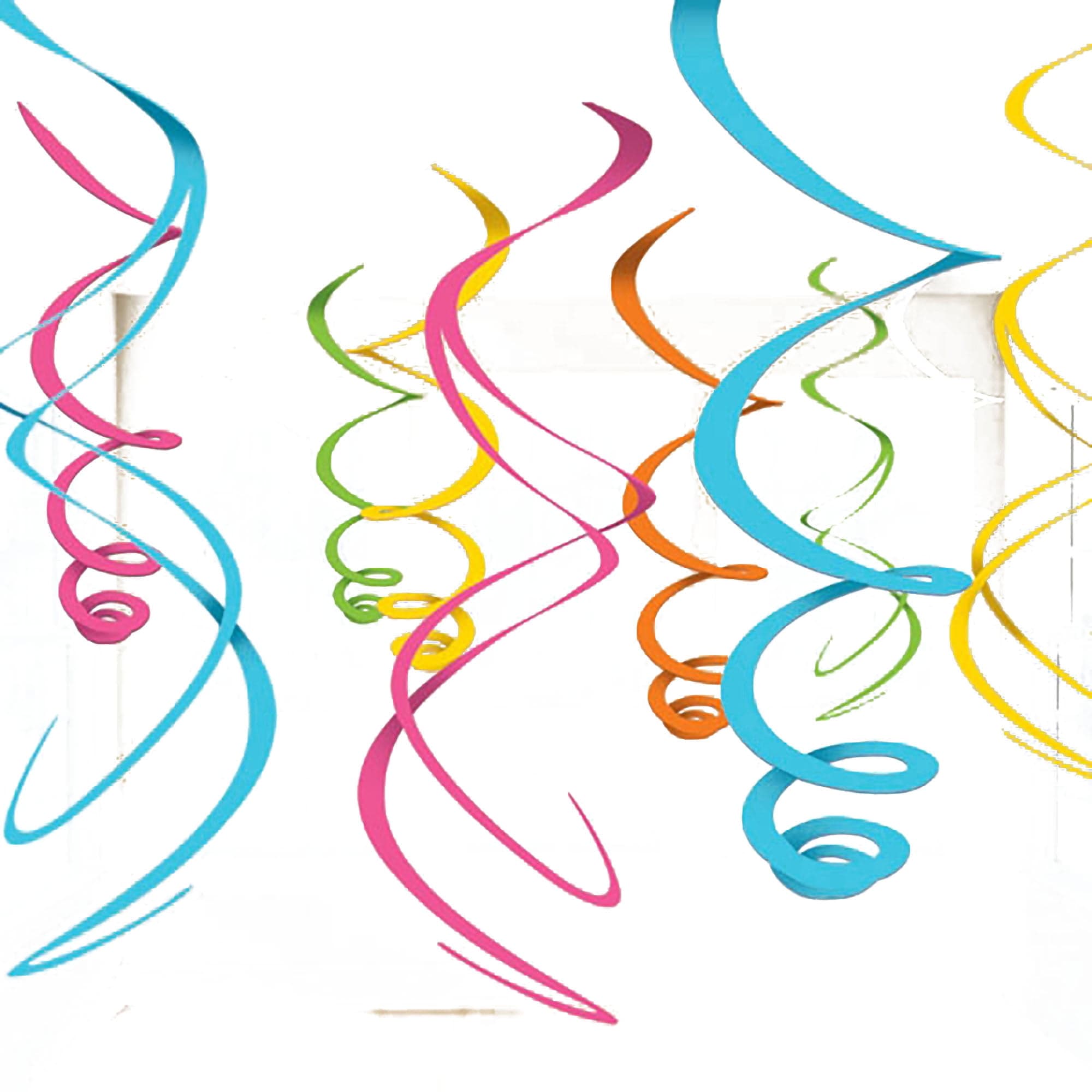 Amscan Swirl Plastic Party Decorations - Walmart.com
