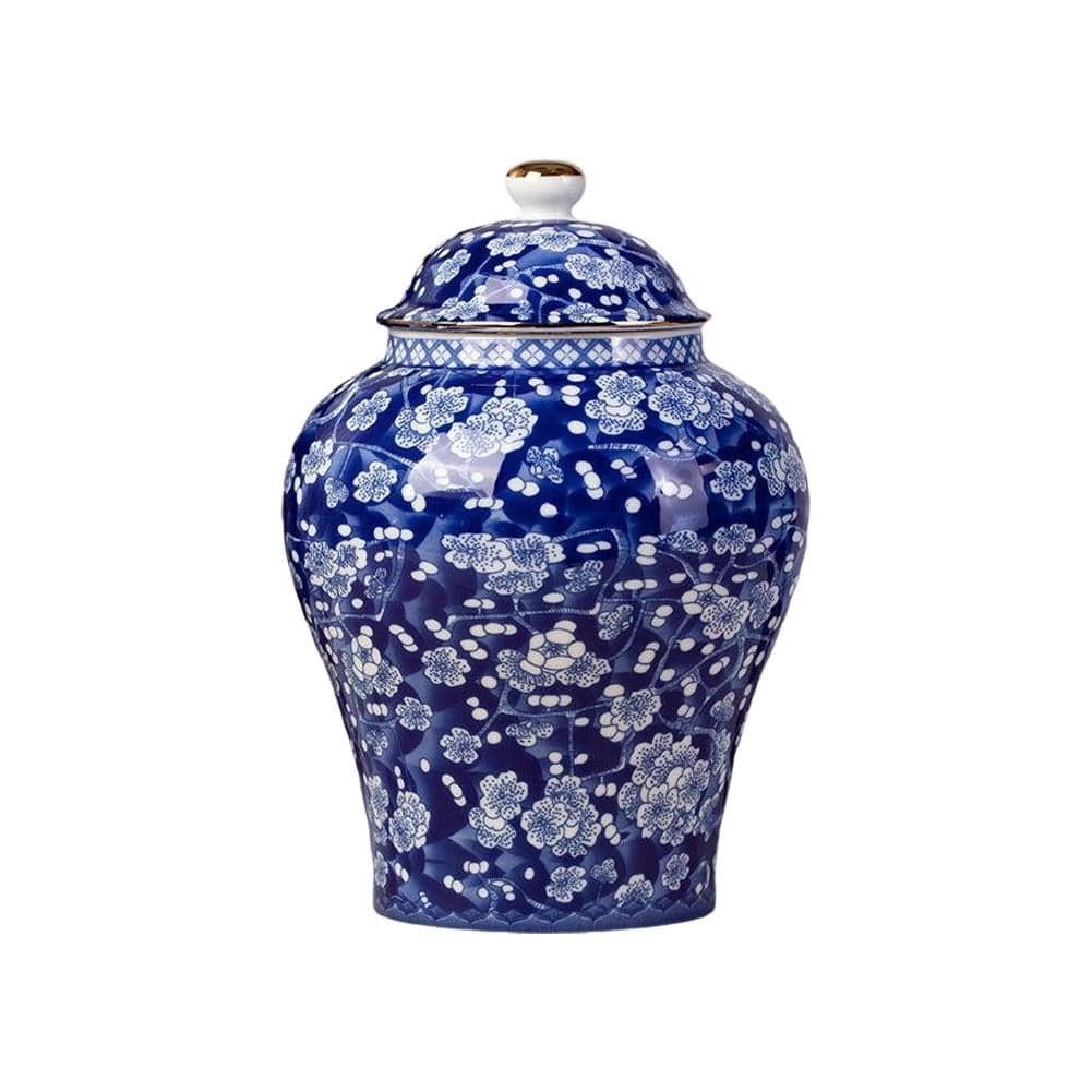 Chinoiserie Blue White Ginger Jars, Porcelain Jar Tea Storage, Ceramic ...