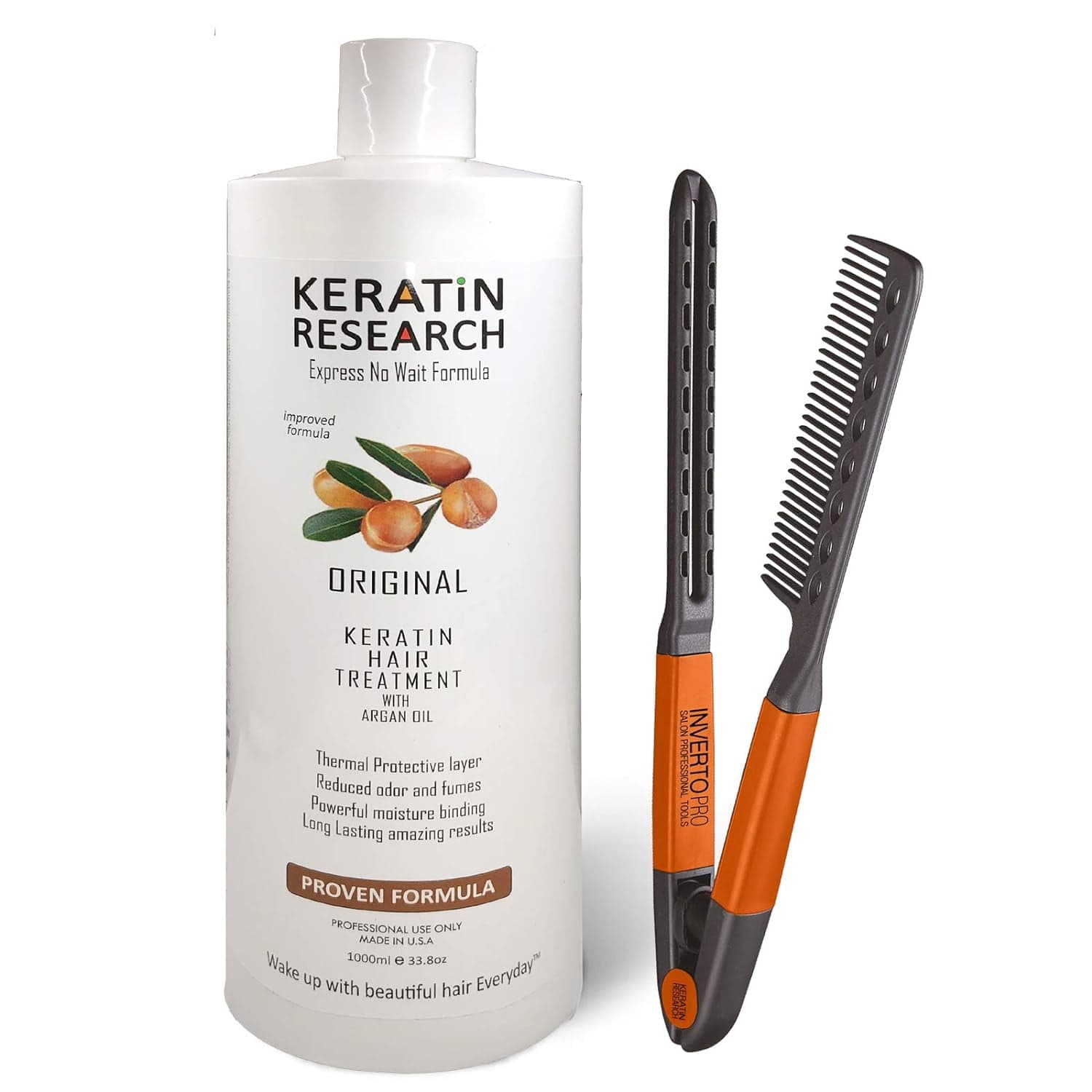 Complex Brazilian Keratin Hair Treatment Kit with Argan Oil Blowout ...