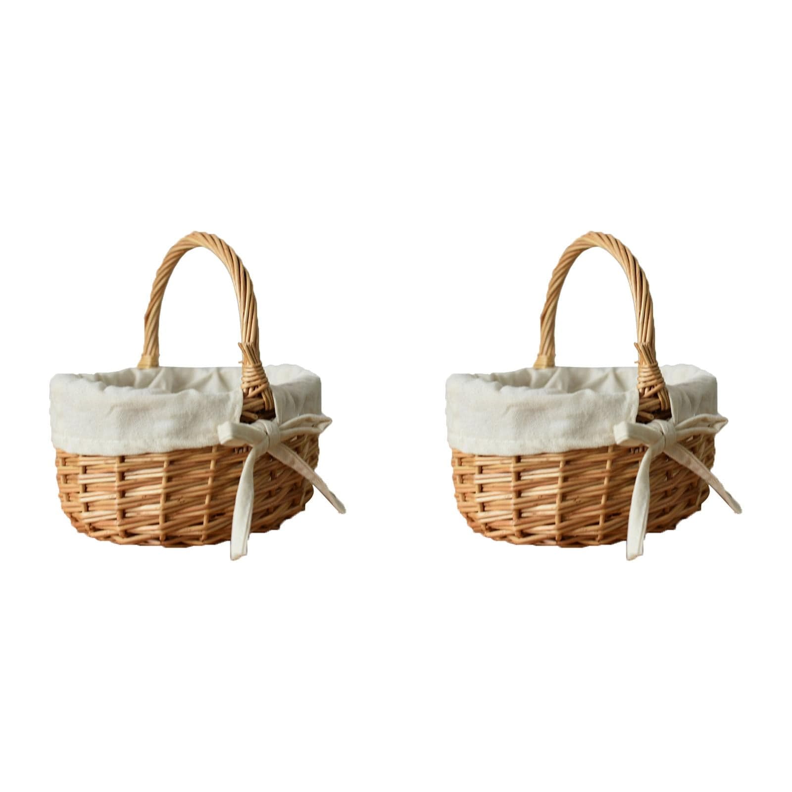 Cornucopia Wicker Basket with Handles (Natural Color),for Easter ...