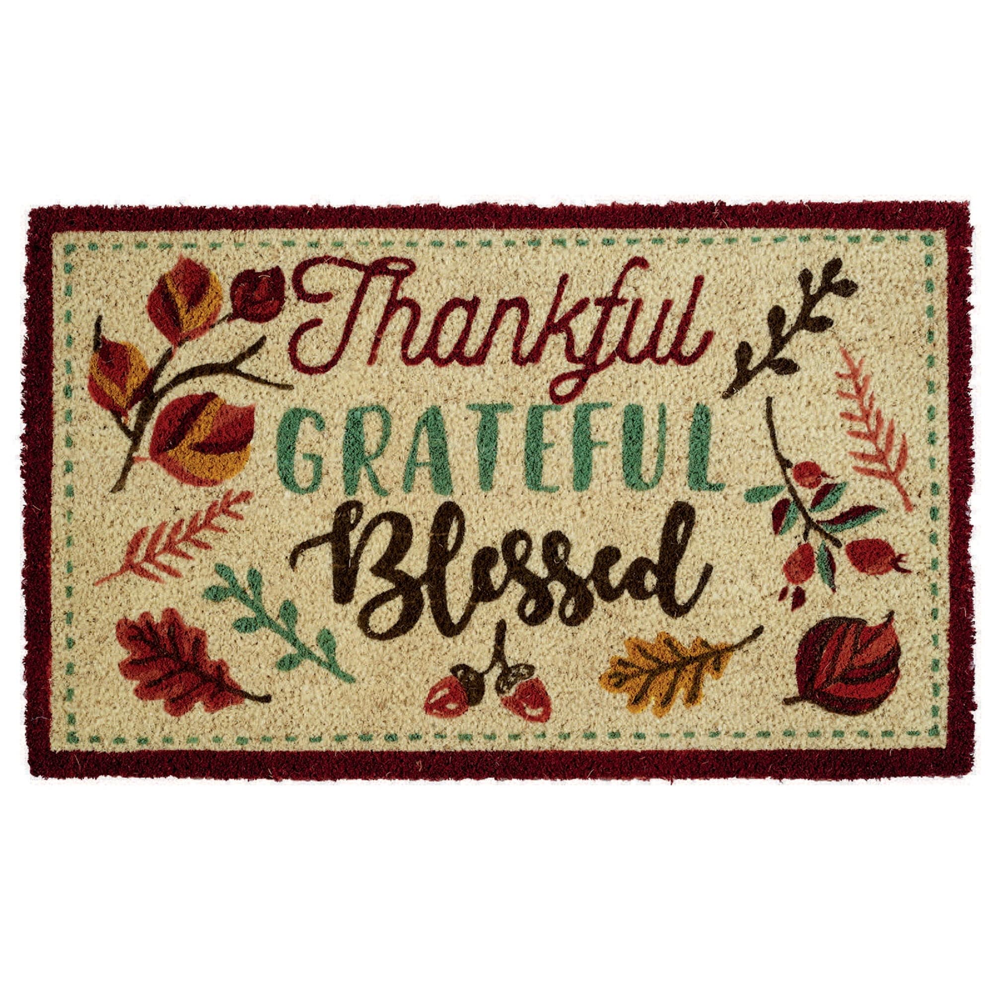 DII Grateful Thankful Blessed Doormat, 18 x 30" - Walmart.com