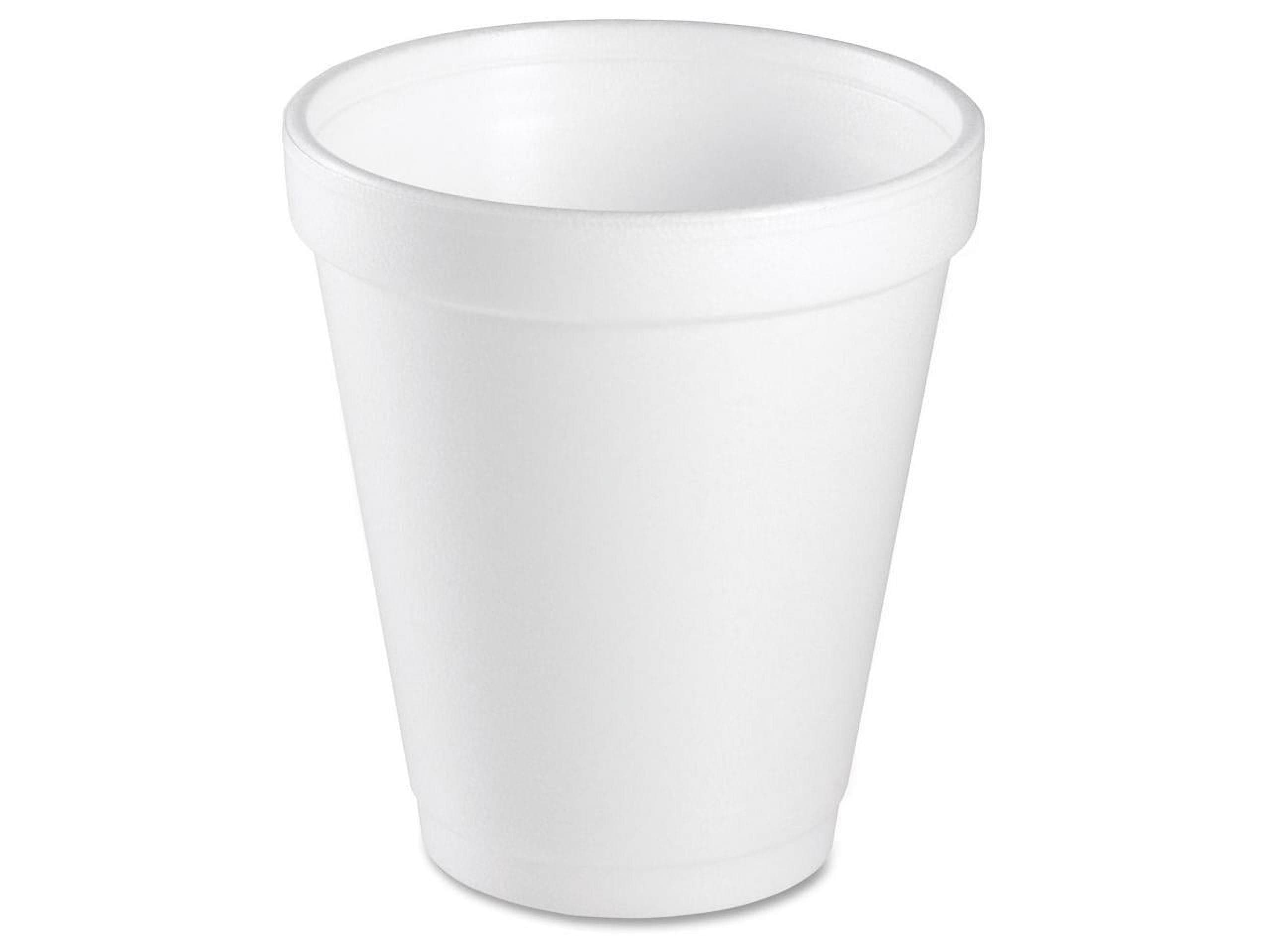 Dart 8J8 White Insulated 8 Ounce Foam Cup, For Hot and Cold Drinks ...