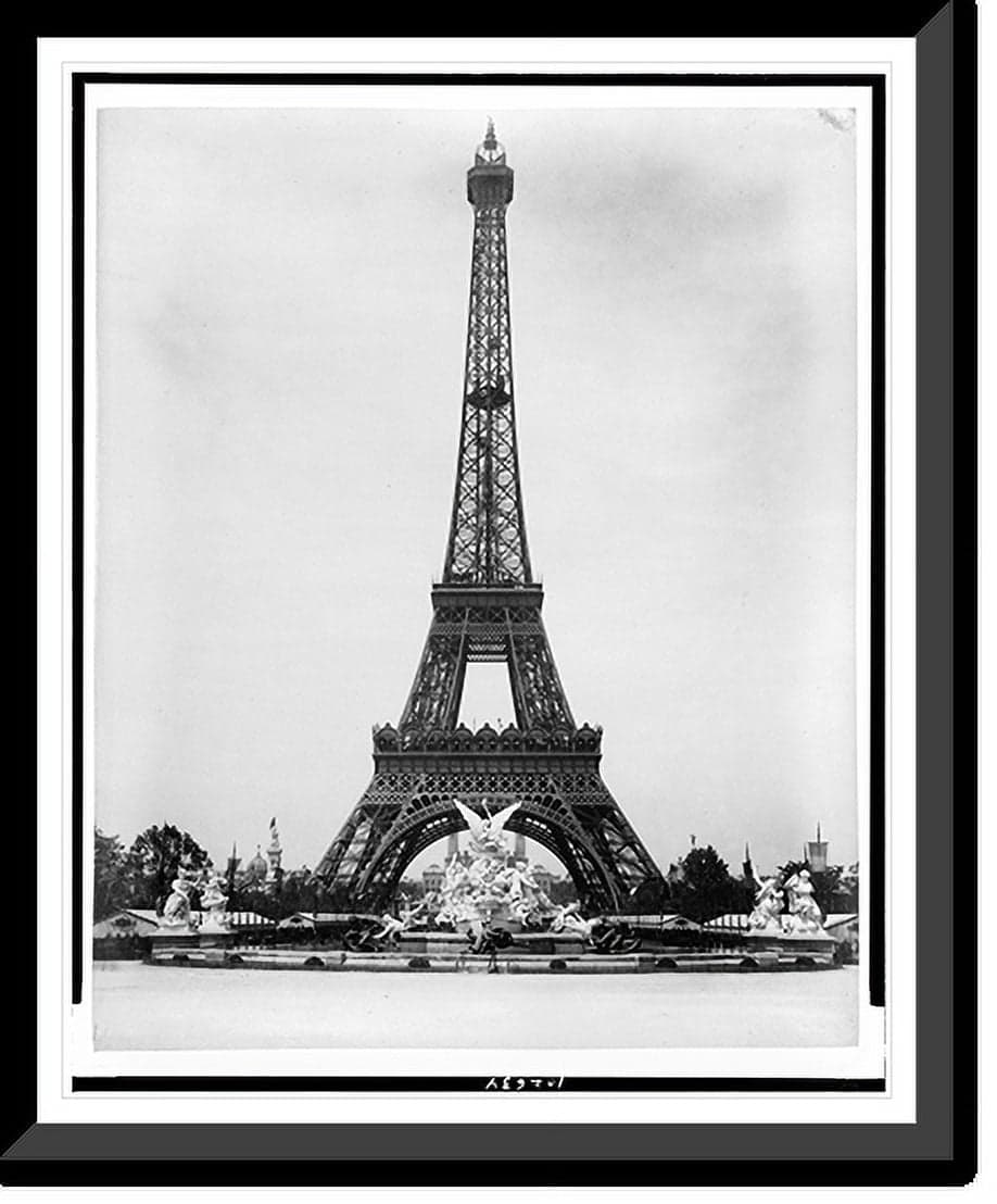 Historic Framed Print, [Eiffel Tower and Fountain Coutan, Paris ...